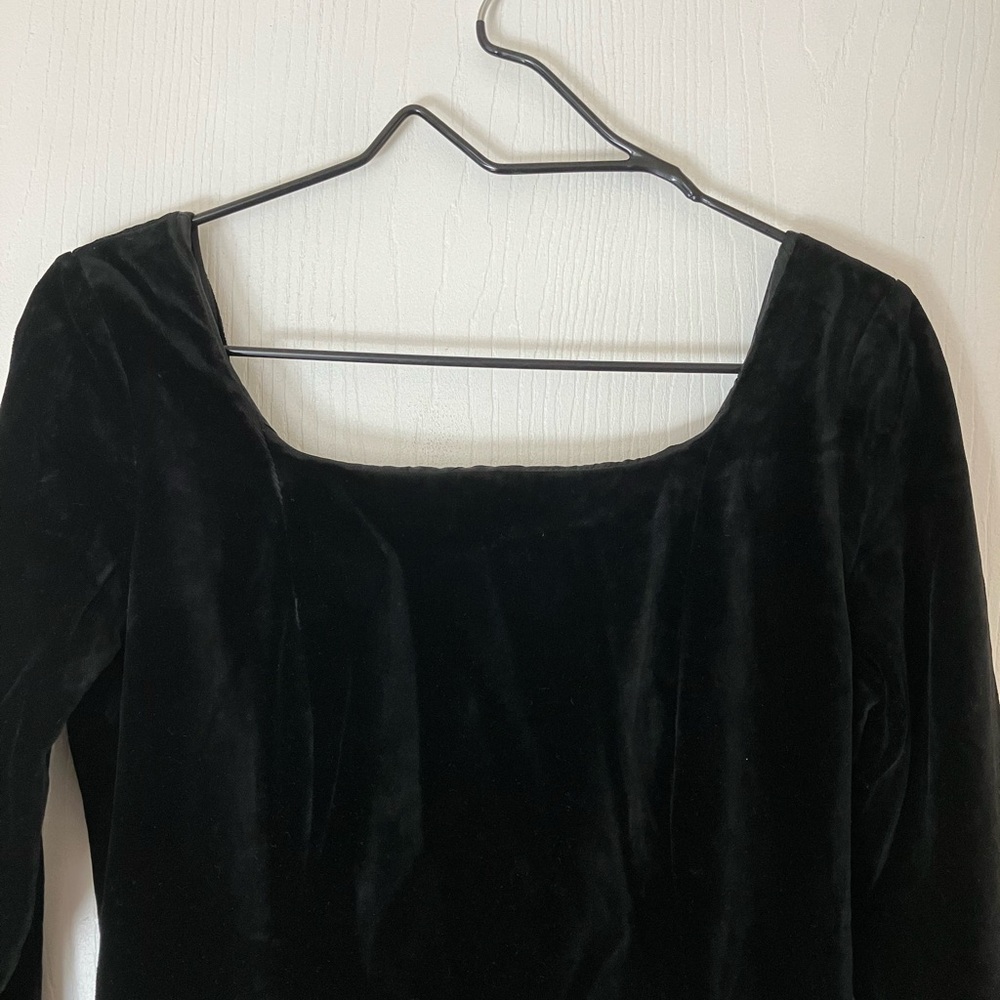 Vintage Laura Ashley Classic Black Long Sleeve Dress - Picture 7 of 15